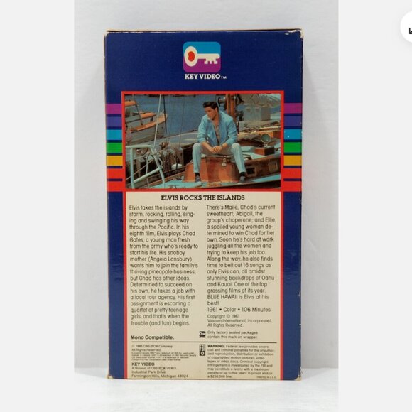 *SOLD* 4 Blue Hawaii (VHS, 1961) 6286E1M - Picture 2 of 11